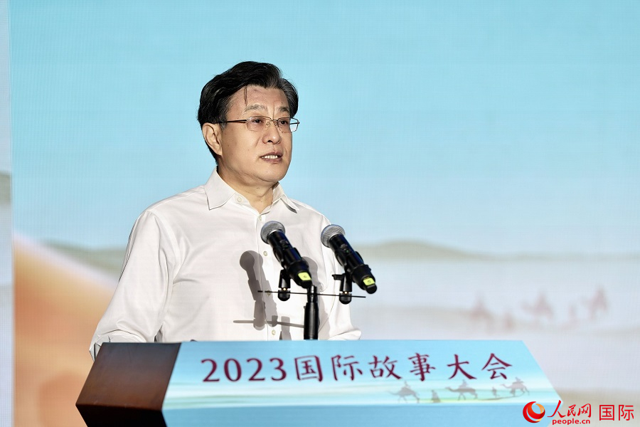 中國(guó)人民對(duì)外友好協(xié)會(huì)副會(huì)長(zhǎng)李?？罗o。人民網(wǎng) 盧鵬宇攝