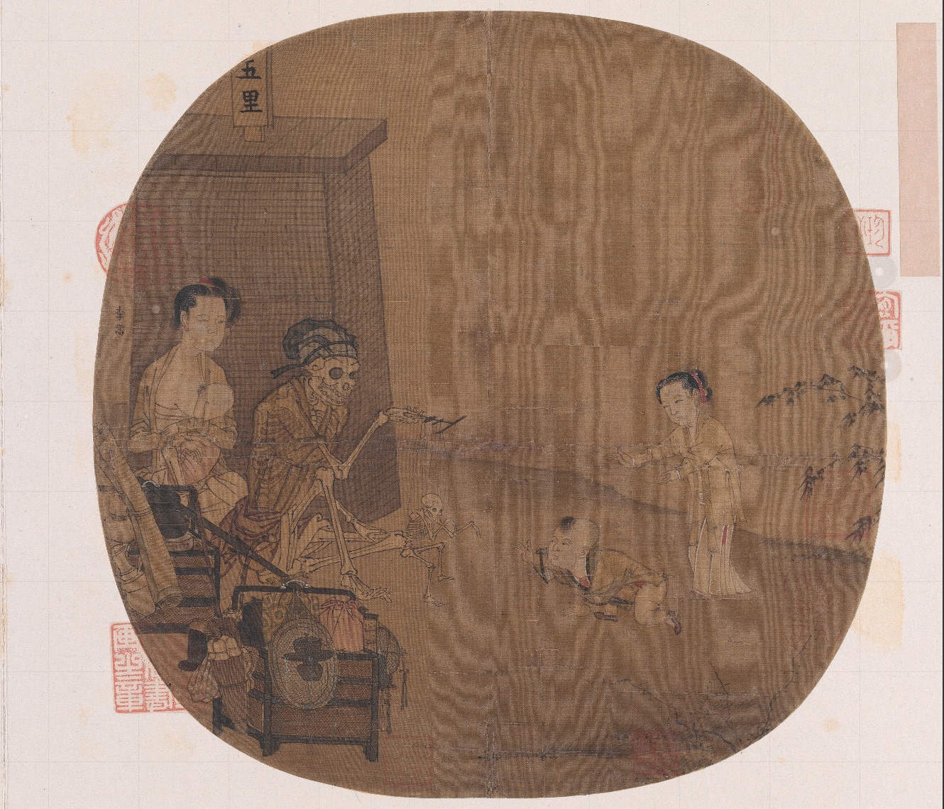 南宋名畫《骷髏幻戲圖》。圖片來源：故宮博物院官方網(wǎng)站