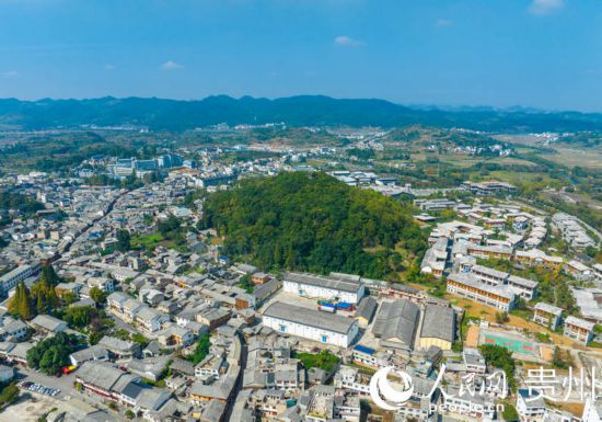 航拍舊州古鎮(zhèn)。人民網(wǎng) 陽茜攝