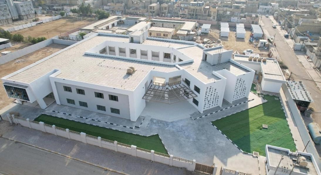 中國電建承建了679所伊拉克示范學校。圖為已經(jīng)竣工的伊拉克瓦西特省第20號學校。趙沖攝 中國電建供圖
