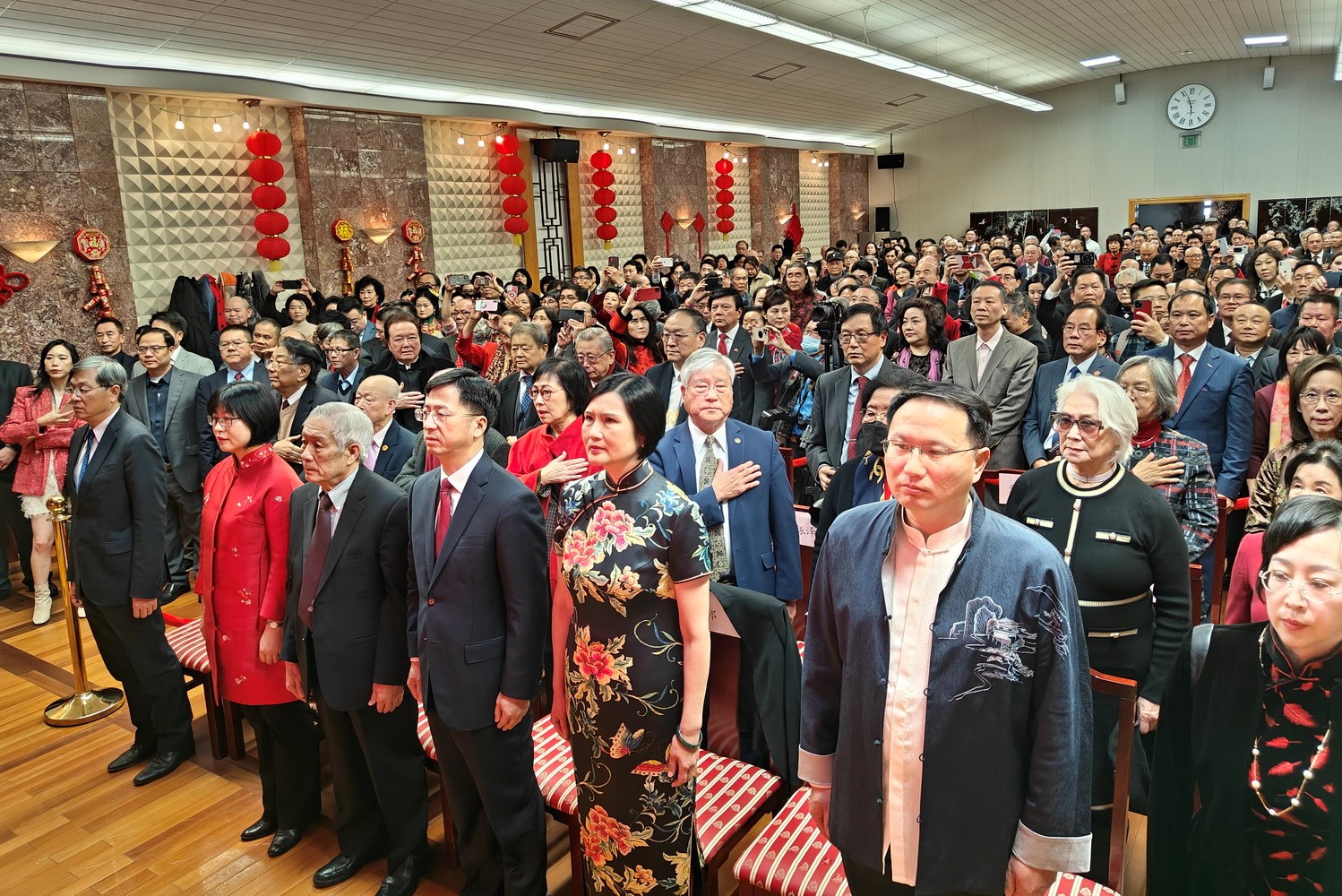 領(lǐng)區(qū)各州代表參加招待會。主辦方供圖