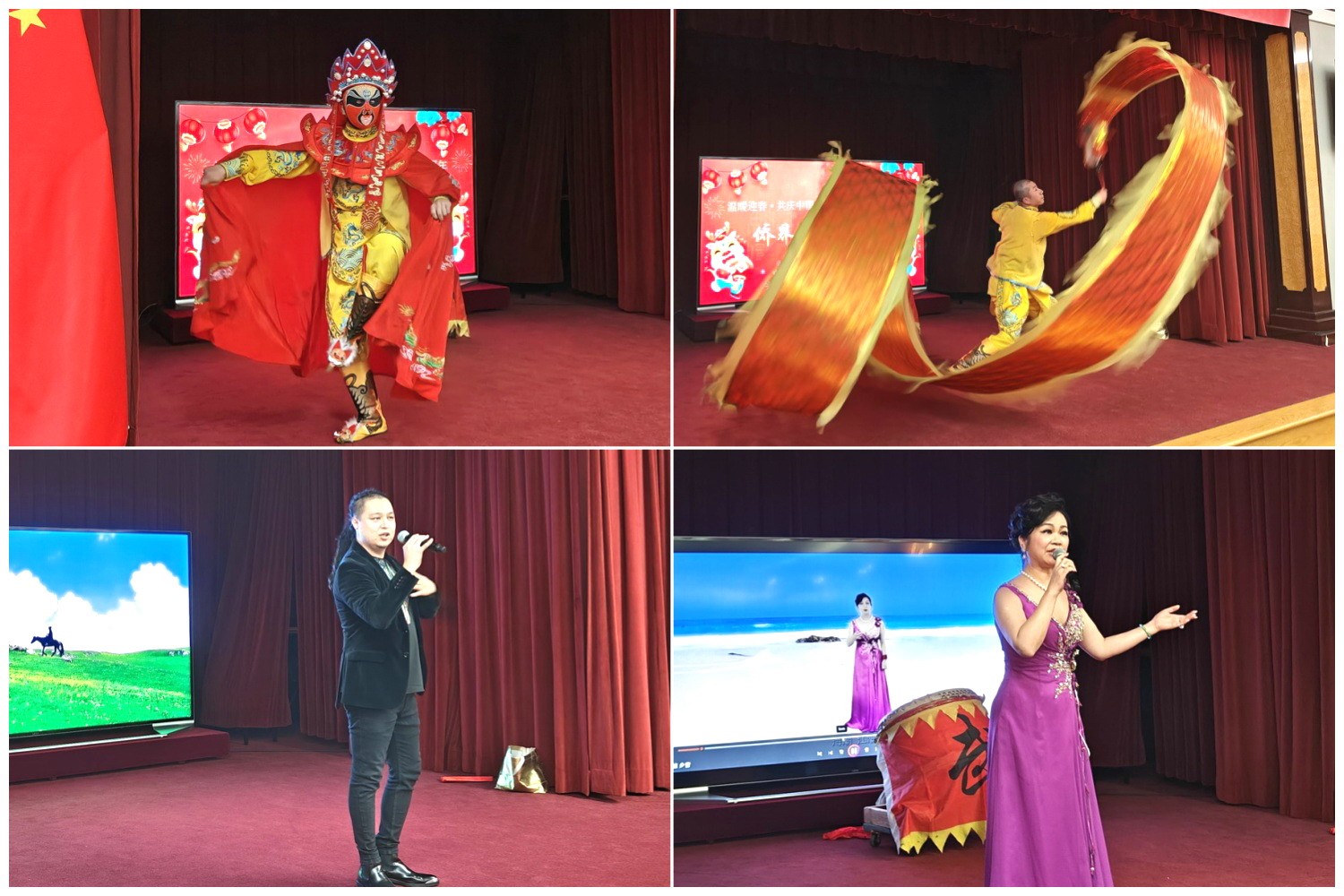當(dāng)?shù)貎S界知名演員獻上精彩演出。主辦方供圖