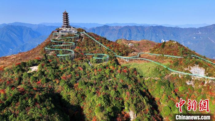 巴山大峽谷彩林迎來最佳觀賞期?！∫κ?攝