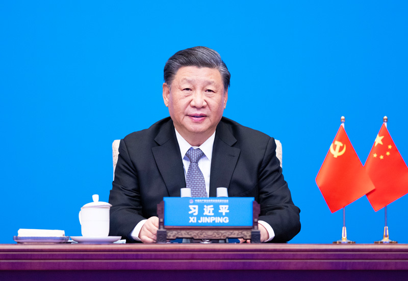 2023年3月15日，習(xí)近平主席在北京出席中國共產(chǎn)黨與世界政黨高層對(duì)話會(huì)，并發(fā)表題為《攜手同行現(xiàn)代化之路》的主旨講話。