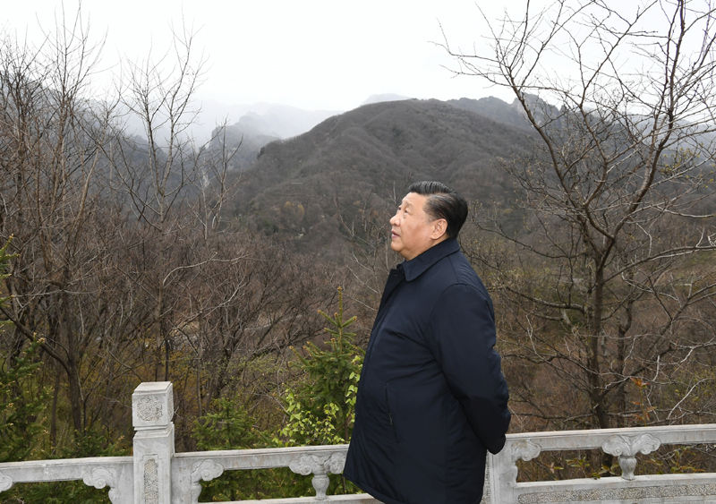 2020年4月20日，習(xí)近平總書記在位于陜西柞水的秦嶺牛背梁國家級自然保護區(qū)考察秦嶺生態(tài)保護情況。