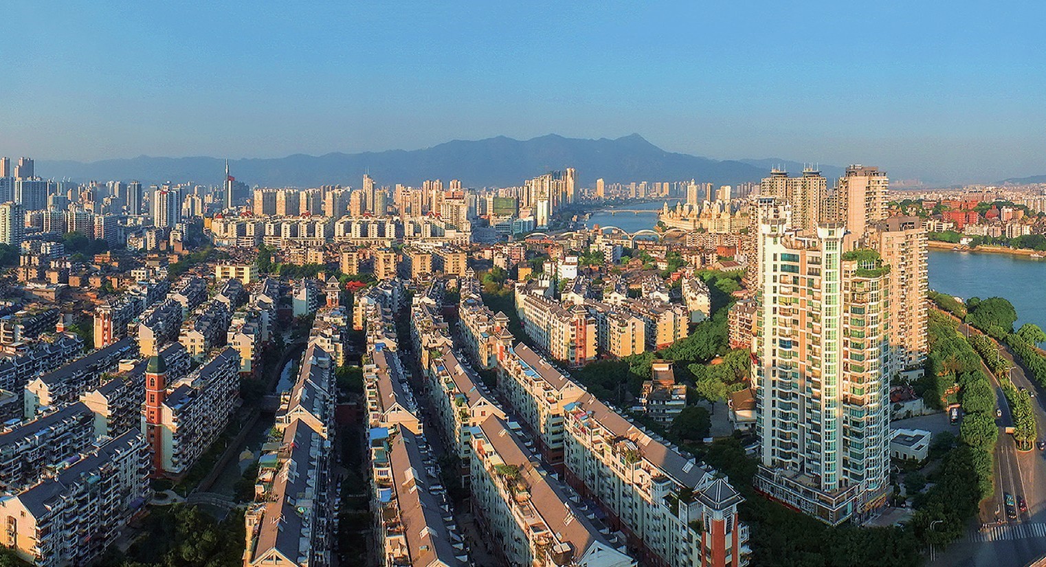2018年，福州市臺江區(qū)蒼霞新城，高樓拔地而起，舊貌換新顏。