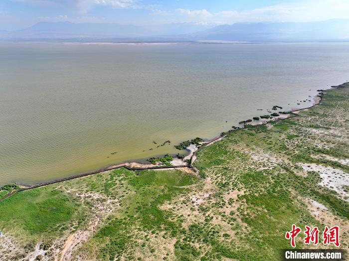 圖為航拍都蘭湖國家濕地公園?！∑钤鲚?攝