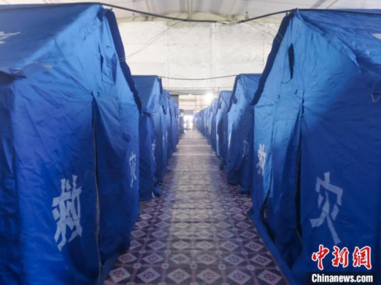 那曲火車站集中健康監(jiān)測(cè)點(diǎn)?！≈袊?guó)鐵路青藏集團(tuán)有限公司拉薩車務(wù)段 供圖